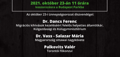 Október 23-i ünnepségsorozat